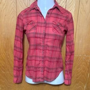 Mossimo Supply Co. Red Checkered Shirt